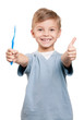 Foto: Boy with tooth brush Boy with tooth brush