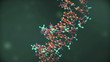 Spinning DNA strand. HD resolution clip