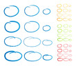 Oval marker underline
