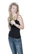 Photo: Woman Drinking Beer Woman Drinking Beer