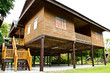 the house in Thai style used from wood