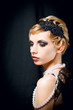 Retro the girl in the black