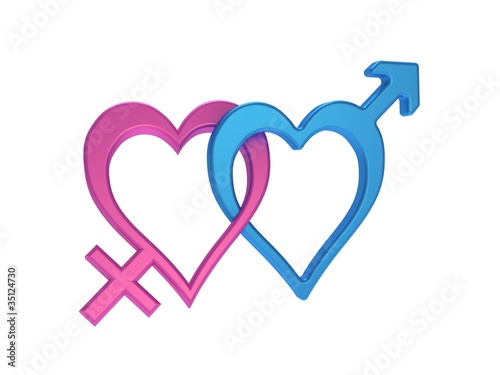 Illustration: Gender Love Signs Gender Love Signs