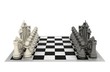 3d chess background
