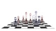 3d chess background