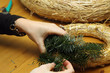 Adventskranz binden