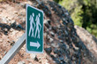Nature trail footpath hiking sign Nature trail footpath hiking sign