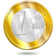 Euro Moneta-Euro Currency-Coin-Vector Euro Moneta-Euro Currency-Coin-Vector