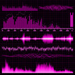 Sound waves set. Music background. EPS 8 Sound waves set. Music background. EPS 8