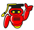 Vector: illustration of smart robot illustration of smart robot
