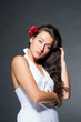 Young dark haired beautiful woman Young dark haired beautiful woman