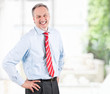 Handsome mature businessman portrait