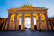 Brandenburg Gate (Brandenburger Tor) in Berlin night shot