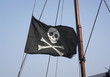 Jolly Roger skull and crossbones black pirate flag