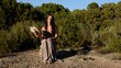 donna nella natura
