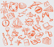 Hand drawn of travel
