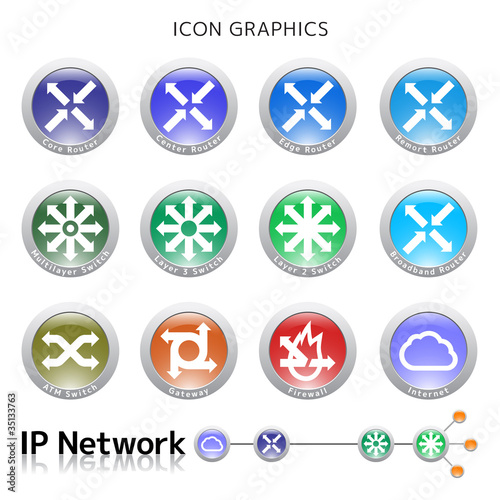 Vector: Icon Graphic ( IP Network ) Icon Graphic ( IP Network )