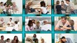 3d cube with videos about children