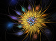 Yellow fractal flower
