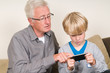 Learning to use a smartphone
