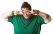 Woman Making Hand Gesture