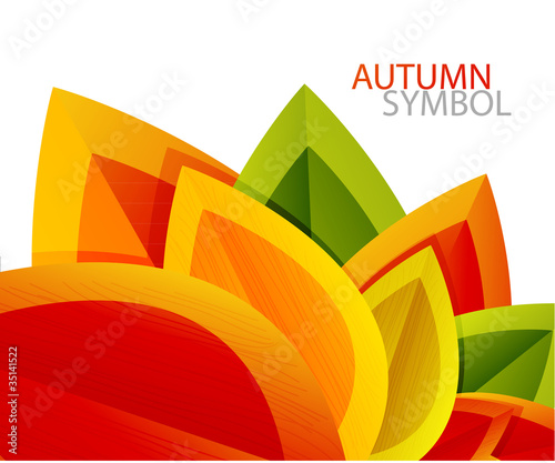 Vector: Vector abstract autumn leaf background Vector abstract autumn leaf background
