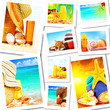 Summer fun concept collage