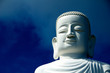 Buddha statue watching from a mountain in Vietnam