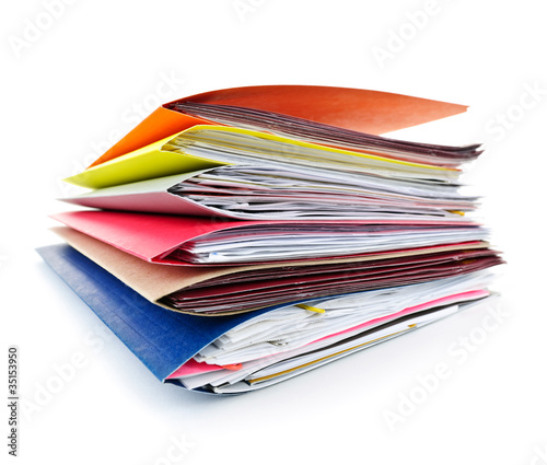 Photo: Folders with documents Folders with documents