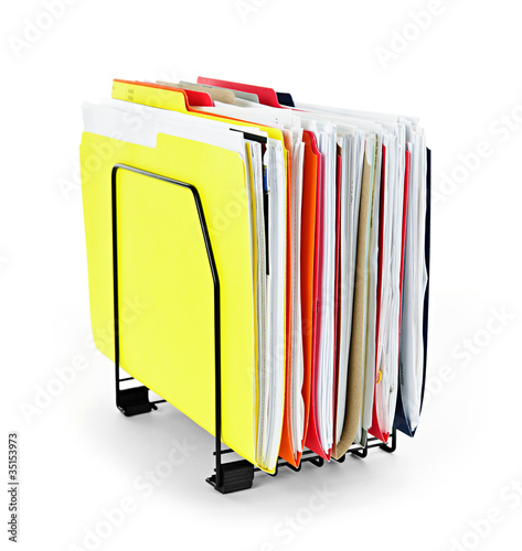Photo: File folders with papers File folders with papers