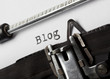 Blog mit Schreibmaschine geschrieben