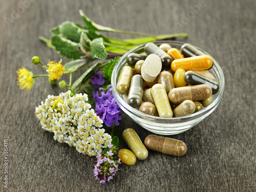 Photo: Herbal medicine and herbs Herbal medicine and herbs