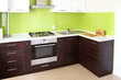 modern domestic Kitchen, stylish interior design