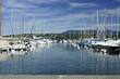Le lac Léman avec des bateaux Le lac Léman avec des bateaux