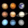 earth, planets in universe, rendered