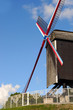 Bonnesiere windmill, Bruges, Belgium, Europe