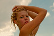 Mädchen, Girl, Erotik, jung, blond, nass