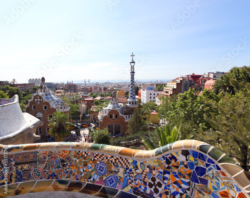 Foto: BARCELONA, SPAIN - JULY 25: The famous Park BARCELONA, SPAIN - JULY 25: The famous Park
