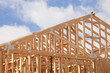 Abstract of Home Framing Construction Site