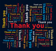 Nuage de Mots en Anglais - Merci / Thank you