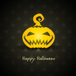 pumpkin for halloween on background