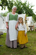 mother and daughter in historical dress