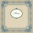 Vintage designed menu