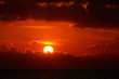 Blood-red sunset