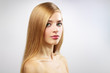 Pretty girl with long hair Pretty girl with long hair