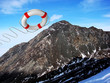 Rescue ring against mountains