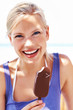 Photo: Lovely girl with ice cream on a hot summer day Lovely girl with ice cream on a hot summer day