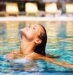 Relaxing in the pool