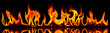Fire and flames.