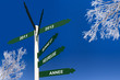Panneaux direction 2012, hiver
